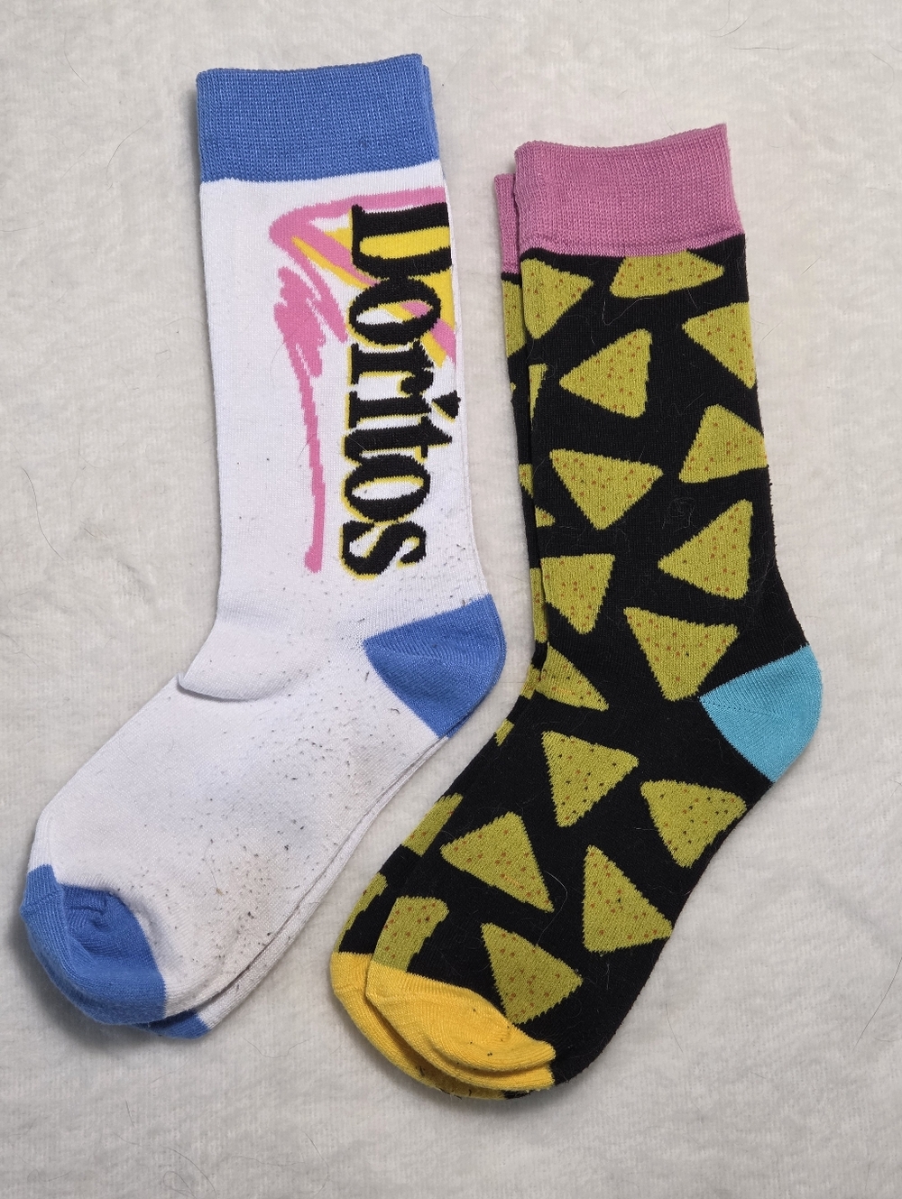 Doritos Funny Novelty Socks With Logo And Chips Pattern